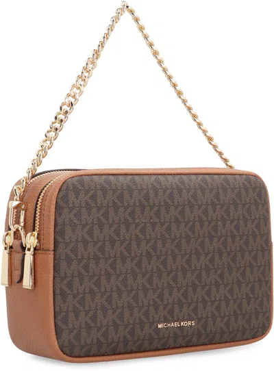 Michael Kors Camera Bag Bryant Media With Logo In Brown