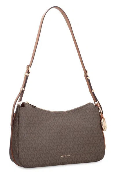 Michael Kors Medium Nolita Shoulder Bag With Logo In Brown