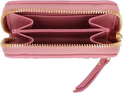 Miu Miu Coin Purse In Padded Nappa In Pink