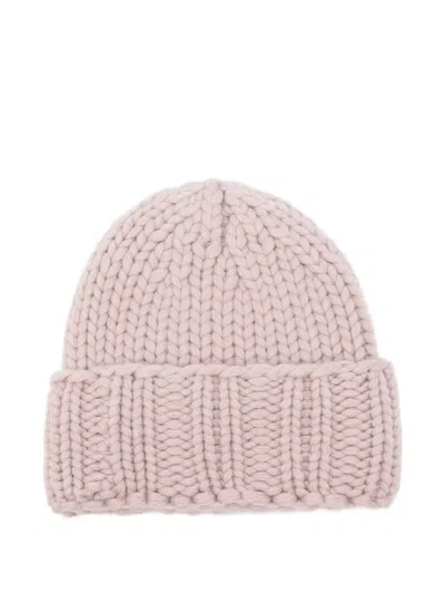 Liska Grob Gestrickte Kaschmirbeanie In Pink