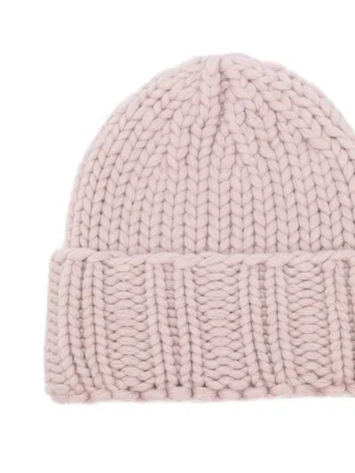 Liska Grob Gestrickte Kaschmirbeanie In Pink