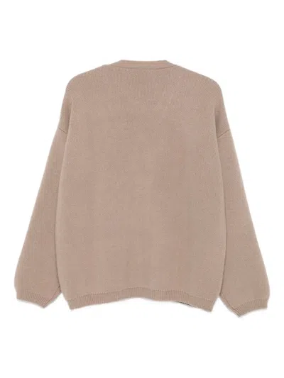 Liska Cardigan Mit Ballonärmeln In Brown