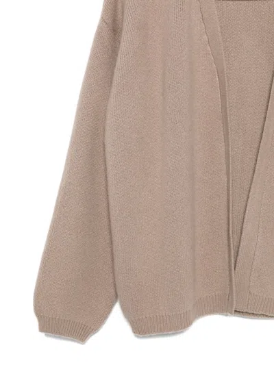 Liska Cardigan Mit Ballonärmeln In Brown