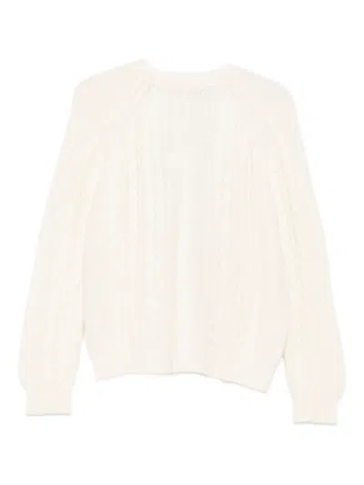 Liska Cardigan Mit Zopfmuster In Neutral