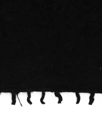 Liska Kaschmirschal Mit Ausgefransten Kanten In Black