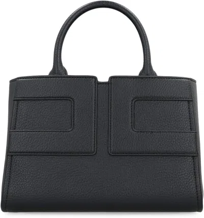 Elisabetta Franchi Medium Tote Bag With Logo In Black