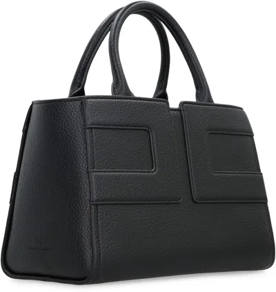 Elisabetta Franchi Medium Tote Bag With Logo In Black