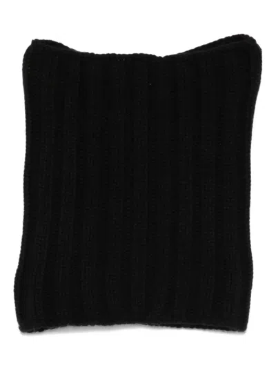 Dell'oglio Ribbed Scarf In Black