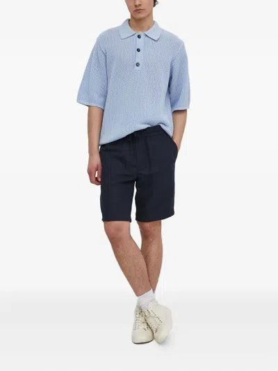 Won Hundred Buttoned Polo Shirts In Blue