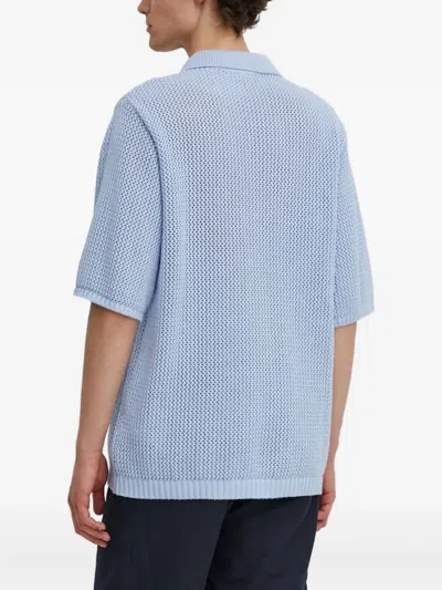 Won Hundred Buttoned Polo Shirts In Blue