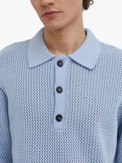 Won Hundred Buttoned Polo Shirts In Blue