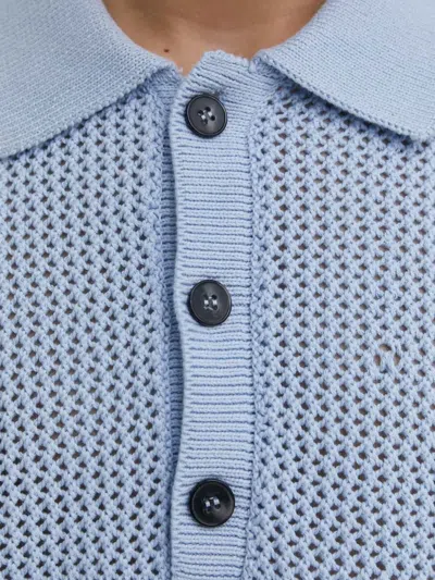 Won Hundred Buttoned Polo Shirts In Blue