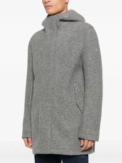 Manuel Ritz Mantel Mit Kapuze In Gray