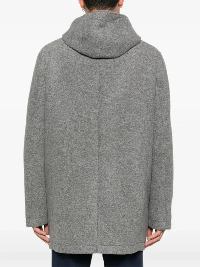 Manuel Ritz Mantel Mit Kapuze In Gray