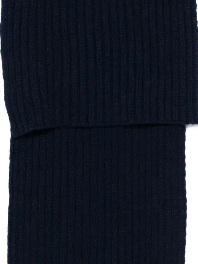 Dell'oglio Ribbed Scarf In Black