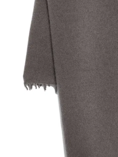 Liska Kaschmirschal Mit Ausgefransten Kanten In Gray