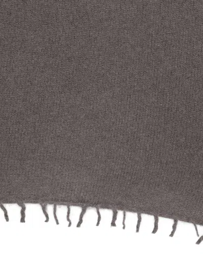 Liska Kaschmirschal Mit Ausgefransten Kanten In Gray