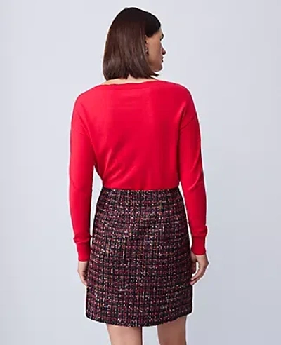 Ann Taylor Tweed A-line Skirt In Multi