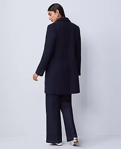 Ann Taylor Petite Chesterfield Coat In Black