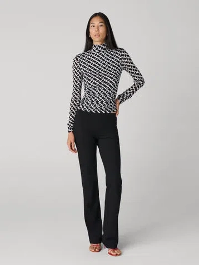 Diane Von Furstenberg Logan Top In Black