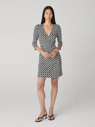 Diane Von Furstenberg Julian Wrap Dress In Black