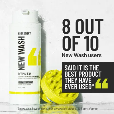 Hairstory Ws New Wash Deep Clean 20 oz Refill Pouch Case (6)