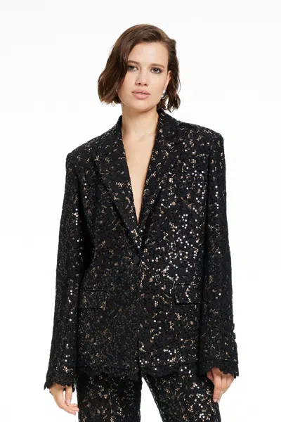 Toccin Willa Boyfriend Blazer In Black