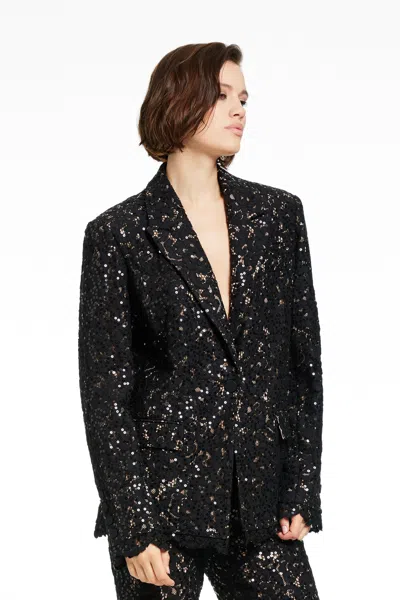 Toccin Willa Boyfriend Blazer In Black