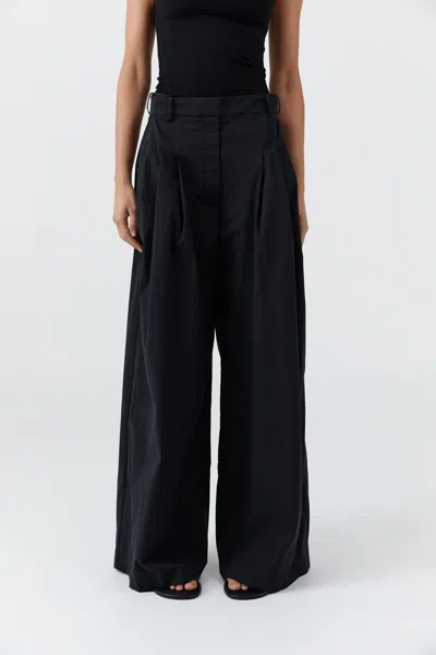 St Agni Adjustable Palazzo Pants In Black