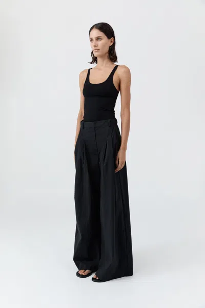 St Agni Adjustable Palazzo Pants In Black