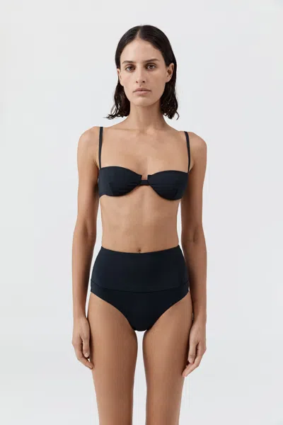 St Agni Balconette Bikini Top In Black