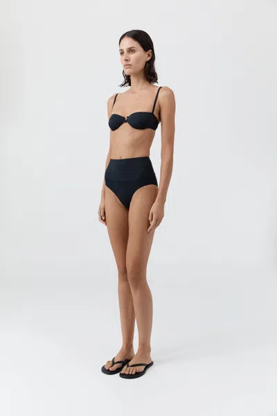 St Agni Balconette Bikini Top In Black