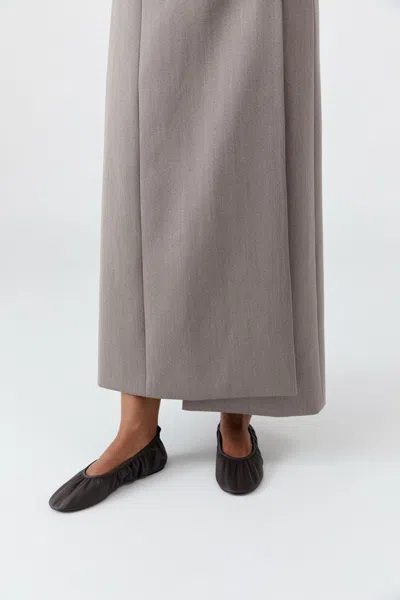 St Agni Classic Ballet Flat In Brown