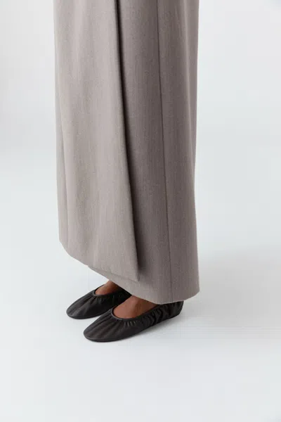 St Agni Classic Ballet Flat In Brown