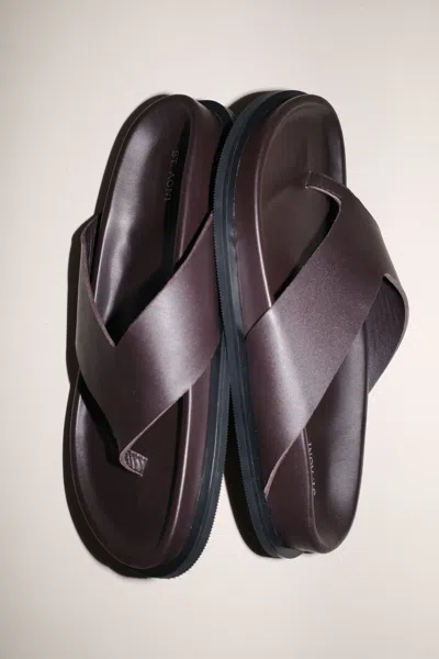 St Agni Classic Thong Slide In Black