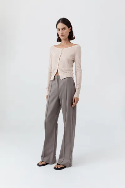 St Agni Merino Wool Ballet Cardigan In White