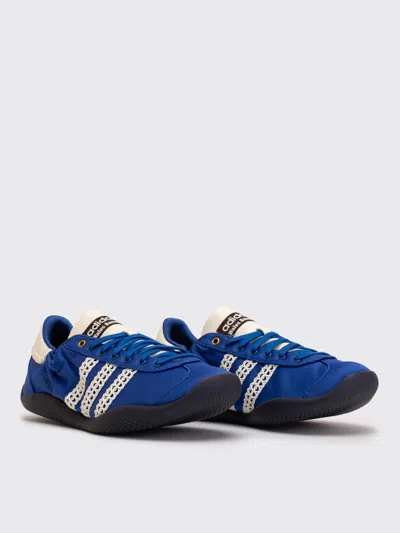 Adidas Originals Adidas By Wales Bonner Sneaker Wb Karintha Lo Satin Cream White/blue In Blue