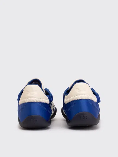 Adidas Originals Adidas By Wales Bonner Sneaker Wb Karintha Lo Satin Cream White/blue In Blue