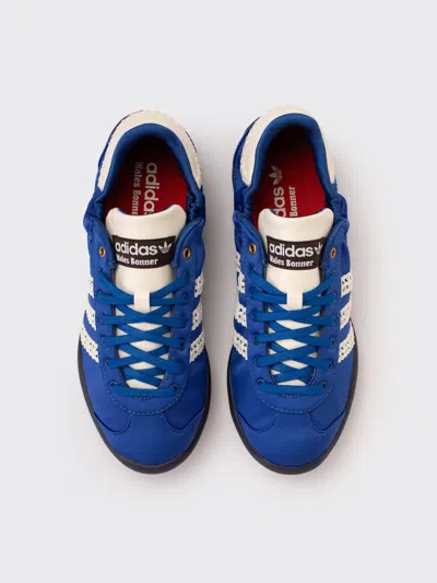 Adidas Originals Adidas By Wales Bonner Sneaker Wb Karintha Lo Satin Cream White/blue In Blue