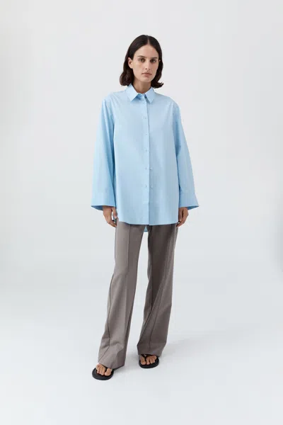 St Agni Oxford Shirt In Blue