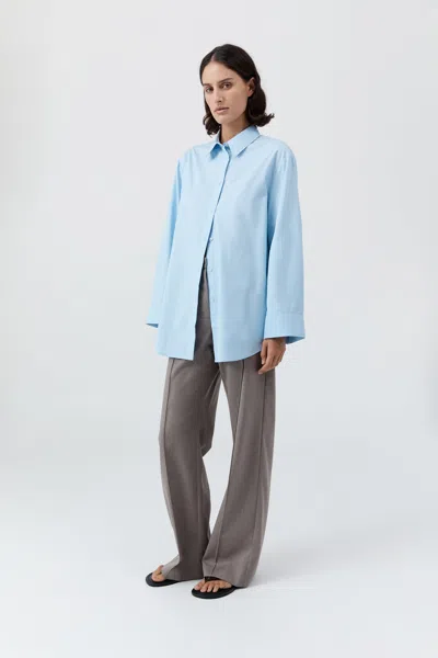 St Agni Oxford Shirt In Blue