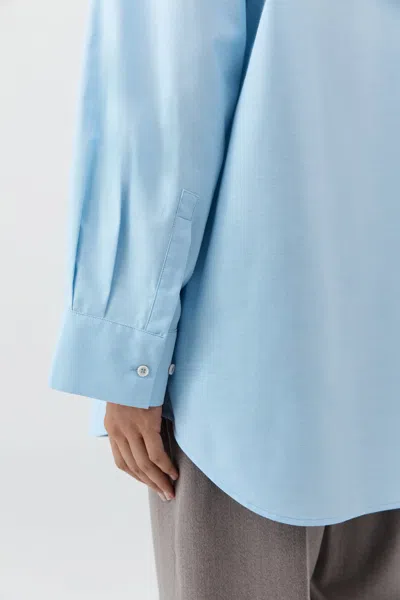 St Agni Oxford Shirt In Blue