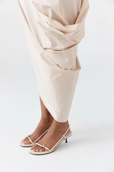St Agni Petit Belt Sling Back Heel In Neutral