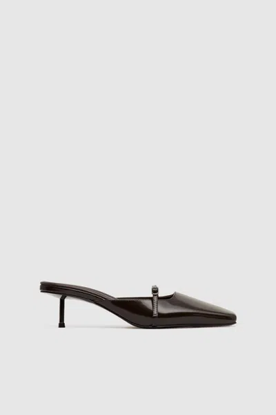 St Agni Plié Heel In Brown