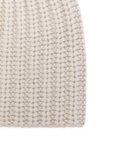 Liska Ribbed Cashmere Beanie In Neutral