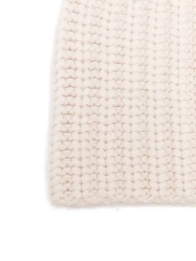 Liska Ribbed Cashmere Beanie In Neutral