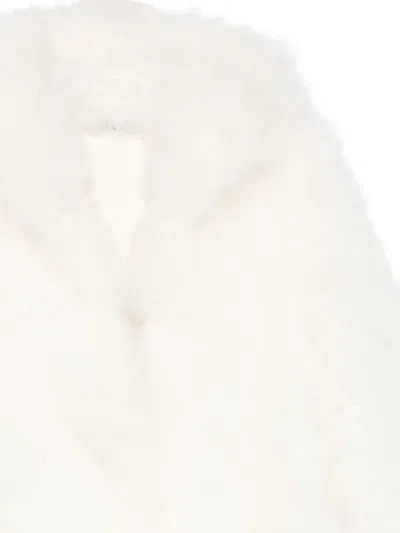 Liska Hooded Coat In White