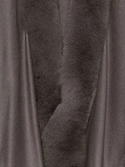 Liska Cashmere Cape In Gray