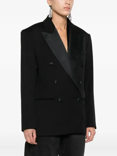 Isabel Marant Double-breasted Tailored Blazer In Black