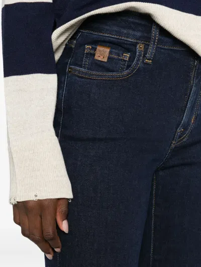 Jacob Cohen Logo-patch Jeans In Blue